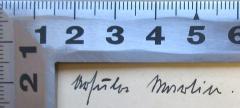 - (Martin, Ursula), Von Hand: Name; 'Ursula Martin.'. 