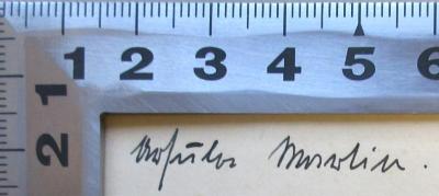 - (Martin, Ursula), Von Hand: Name; 'Ursula Martin.'. 