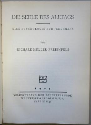 SH 812 : Die Seele des Alltags (1925)