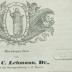 - (Meyer, Jürgen Bona), Stempel: Berufsangabe/Titel/Branche, Name, Ortsangabe; 'Dr. Jürgen Bona Meyer
HAMBURG.'.  (Prototyp)