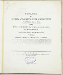 03 : Novarum et minus cognitarum stripium pugillus. (1833)