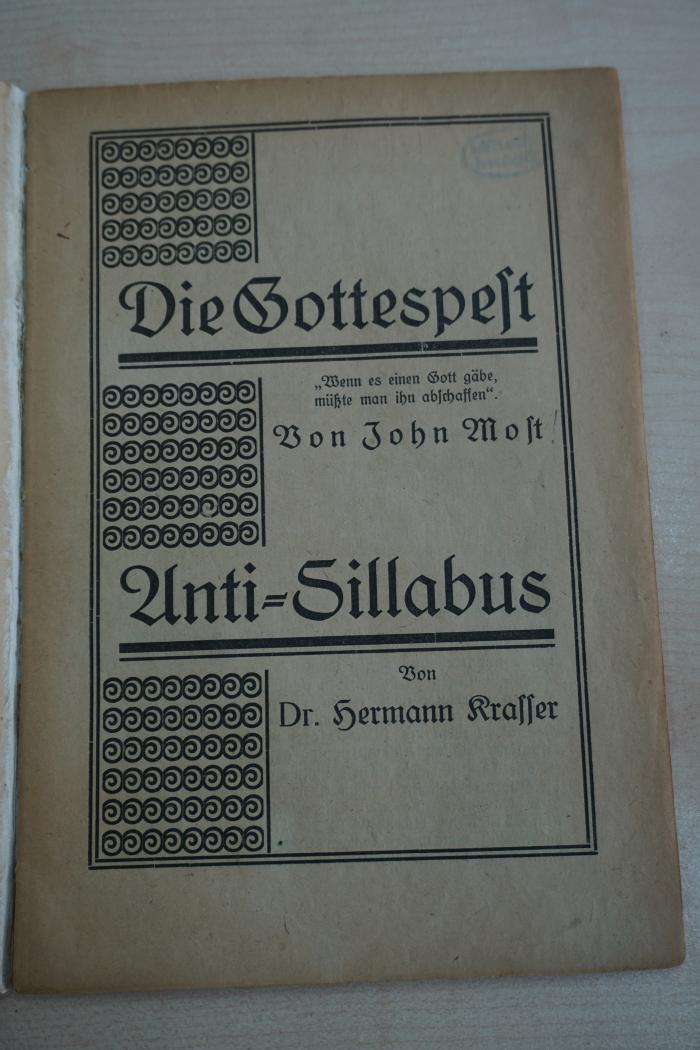 1933 A 11021 (Slg. Sozialistica): Die Gottespest 
 (o. J.)