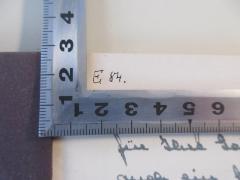 - (Ermisch, Hubert Dr.), Von Hand: Signatur; 'E 84'. 