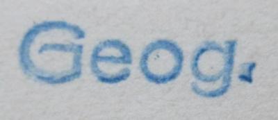 G46 / 1413 (Benediktinerabtei (Schweiklberg)), Stempel: Signatur; 'Geog.'.  (Prototyp)