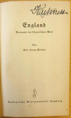 Ga 974a : England : Vormacht der bürgerlichen Welt. (1940)