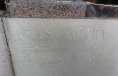 I 387 4,1,2 4.Ex.: Das Zeitalter der Revolution, der Kaisserreiches und der Befreiungskriege (1886);- (Amtsgericht [...]hausen[...]), Prägung: Berufsangabe/Titel/Branche; 'Amtsgericht [...]hausen[...]'. 
