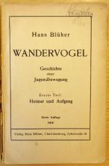 SH 2884-1 : Wandervogel. Heimat und Aufgang. (1919)