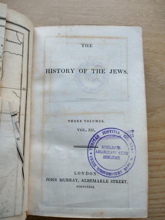 7 P 27-3 : The history of the Jews. 3 (1829)