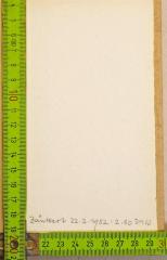 - (Zänkert), Von Hand: Buchbinder; 'Zänkert 22.2.1952: 2.80 DMW'. 