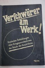 1933 A 14514 : Verschwörer am Werk : Krylenkos Enthüllungen über Kriegsprovokation der Feinde der Sowjet-Union 
 (o. J.)
