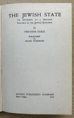 1 P 17 : The Jewish state : an attempt at a modern solution of the Jewish question (1943)