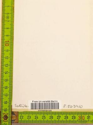 - (Schütze, A.), Von Hand: Buchbinder; 'Schütz [?] 5.50 DMW'. 