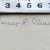 - (Clinchy, Everett Ross), Von Hand: Autogramm; 'Everett R. Clinchy'.  (Prototyp)