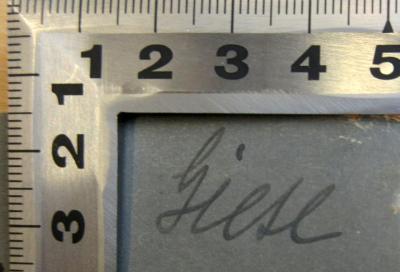 - (Giese, Friedrich), Von Hand: Name; 'Giese'. 