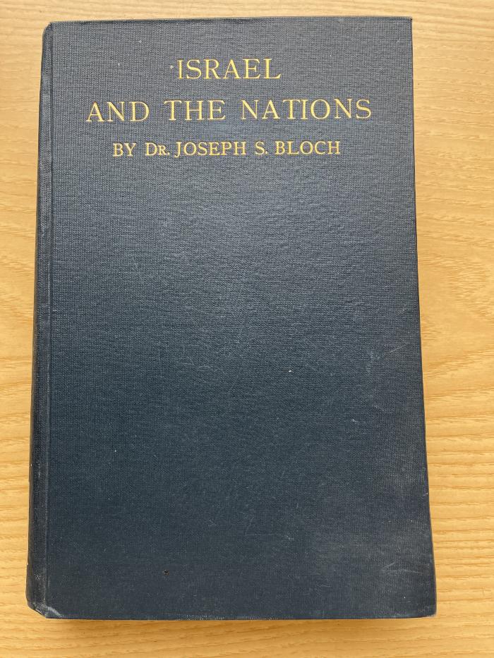 1 P 54 : Israel and the nations. (1927)