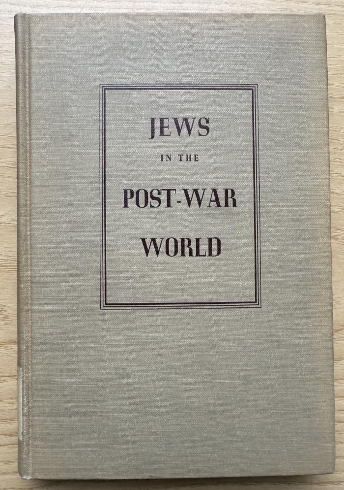 1 P 77 : Jews in the post-war world. (1945)
