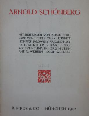 Dn 795: Arnold Schönberg (1912)