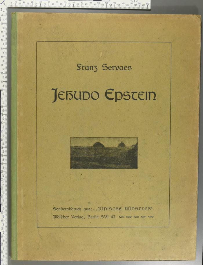 296.975 EPST : Jehudo Epstein 
(Sonderabdruck aus "Jüdische Künstler")
 (1903)