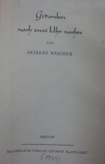 Dt 50: Gedanken nach zwei Uhr nachts (1939)