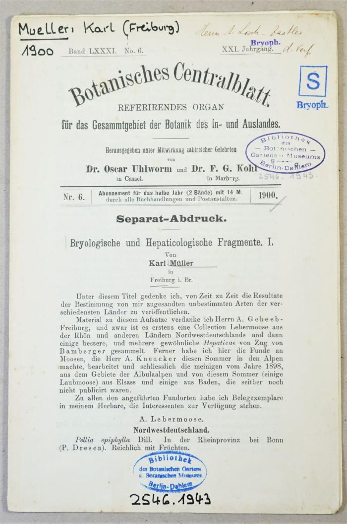 Einband & Titelblatt
