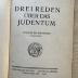 1 P 146&lt;5&gt; : Drei Reden über das Judentum (1919)