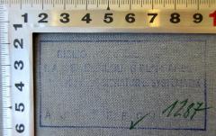 - (Bibliothek des Instituts für Arbeiterbildung Berlin-Dahlem), Stempel: Berufsangabe/Titel/Branche, Ortsangabe, Signatur; 'BIBLIOTHEK d. INSTITUTS
f. ARBEITERBILDUNG BLN-DAHLEM
ab X / 66 NEUE SIGNATUR u. SYSTEMATIK
G 1287'. 