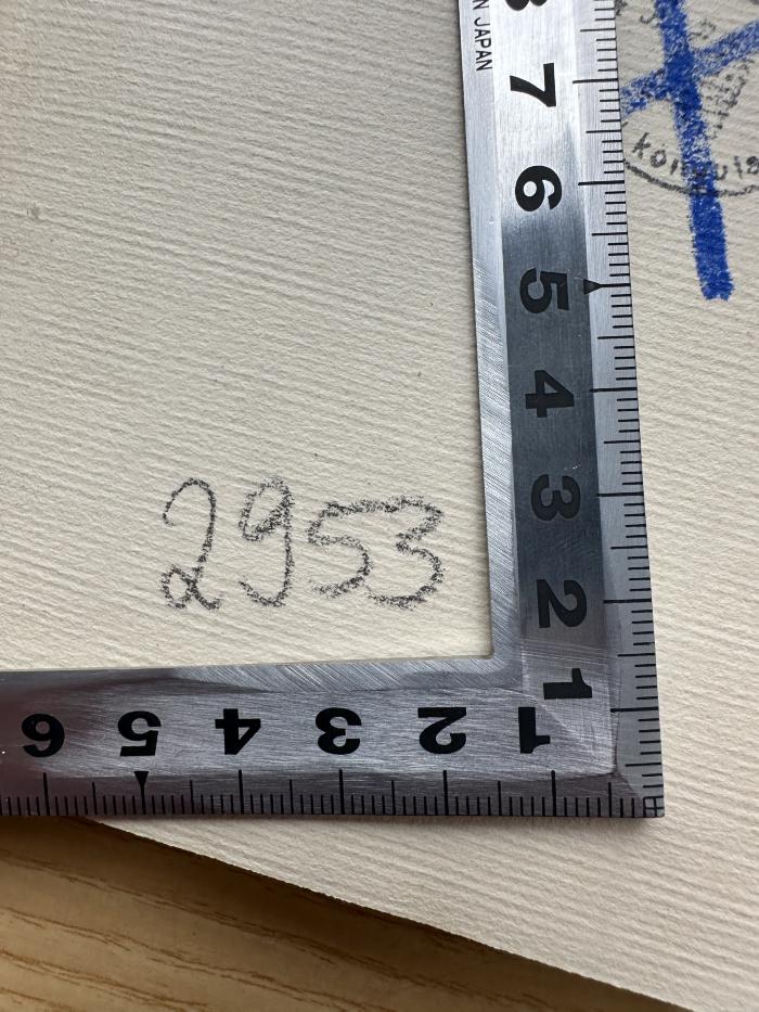 -, Von Hand: Nummer; '2953'
