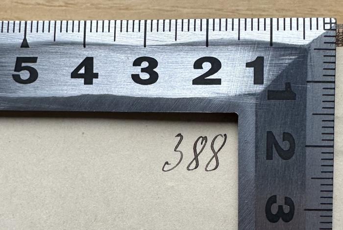 -, Von Hand: Nummer; '388'