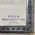 - (Deutsch-Israelitische Gemeinde zu Hamburg, Bibliothek), Stempel: Name, Ortsangabe; 'Bibliothek der Deutsch-Israellitischen Gemeinde zu Hamburg'.  (Prototyp)