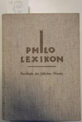 Ok 145 c 3. Ex.: Philo-Lexikon : Handbuch des jüdischen Wissens (1936)