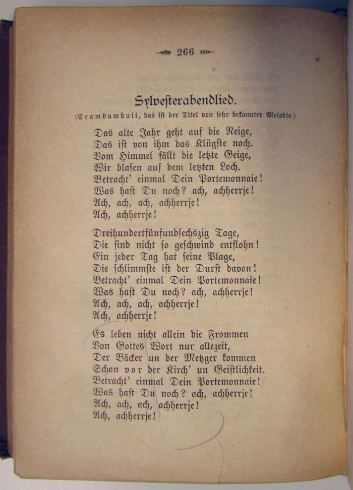 Cm 5521 c2: Gedichte in Frankfurter Mundart (1884);- (unbekannt), Durchgestrichen: . 