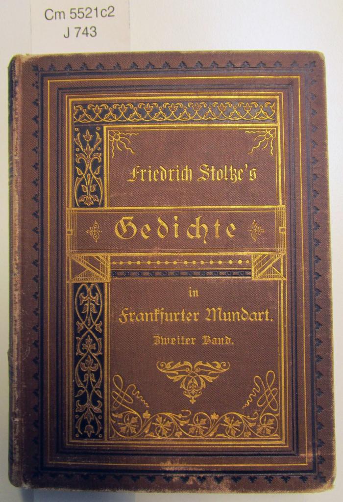 Cm 5521 c2: Gedichte in Frankfurter Mundart (1884)
