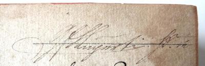- (Ruperti, W.[?]), Von Hand: Name; 'G[?] Ruperti […]'. 