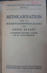 Hw 112: Reinkarnation oder die Wiederverkörperungslehre (um 1921)