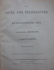 Kg 1590 x: Die Fauna der Pfahlbauten im Stanberger See (1875)