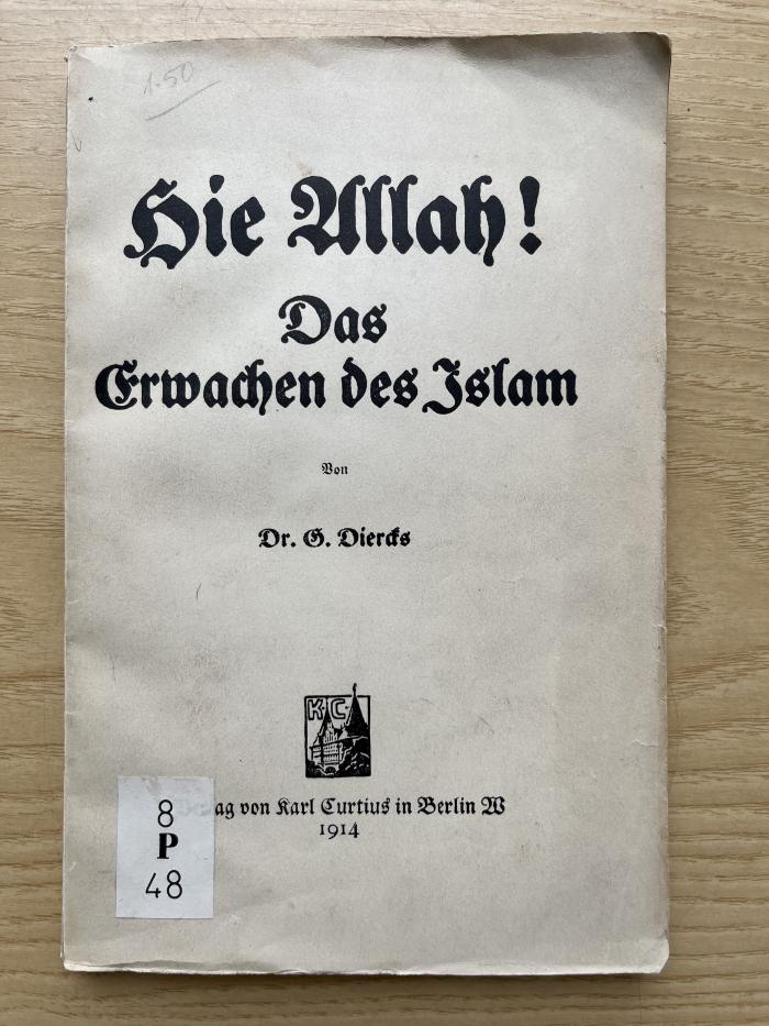 8 P 48 : Hie Allah! : das Erwachen des Islam (1914)