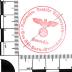 - (NSDAP-Gauarchiv Südhannover-Braunschweig), Stempel: Name, Ortsangabe; 'Nationalsoz. Deutsche Arbeiterpartei / Gau Süd-Hann.-Braunschwg. / Gauarchiv'.  (Prototyp)