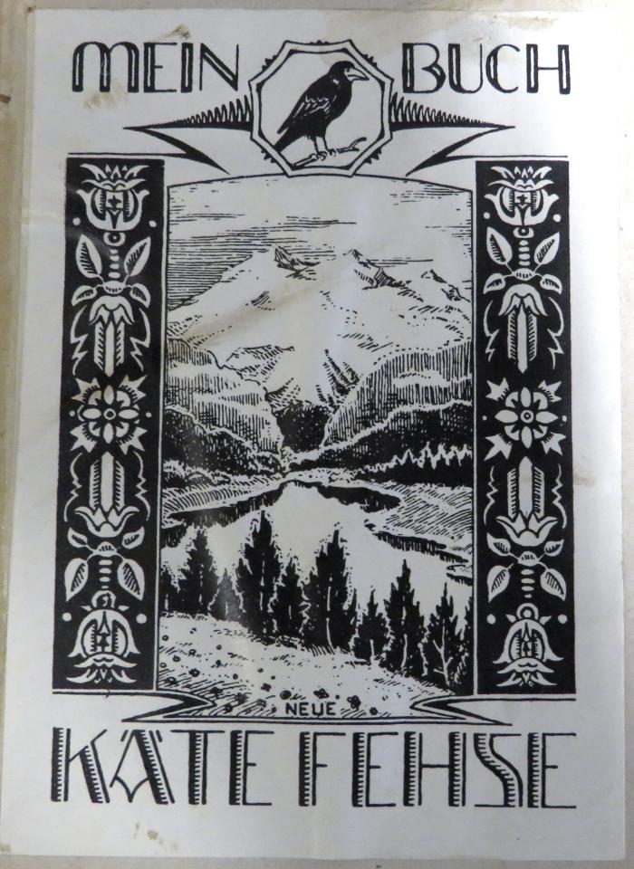 - (Fehse, Käte), Etikett: Exlibris; 'MEIN BUCH / KÄTE FEHSE'. 