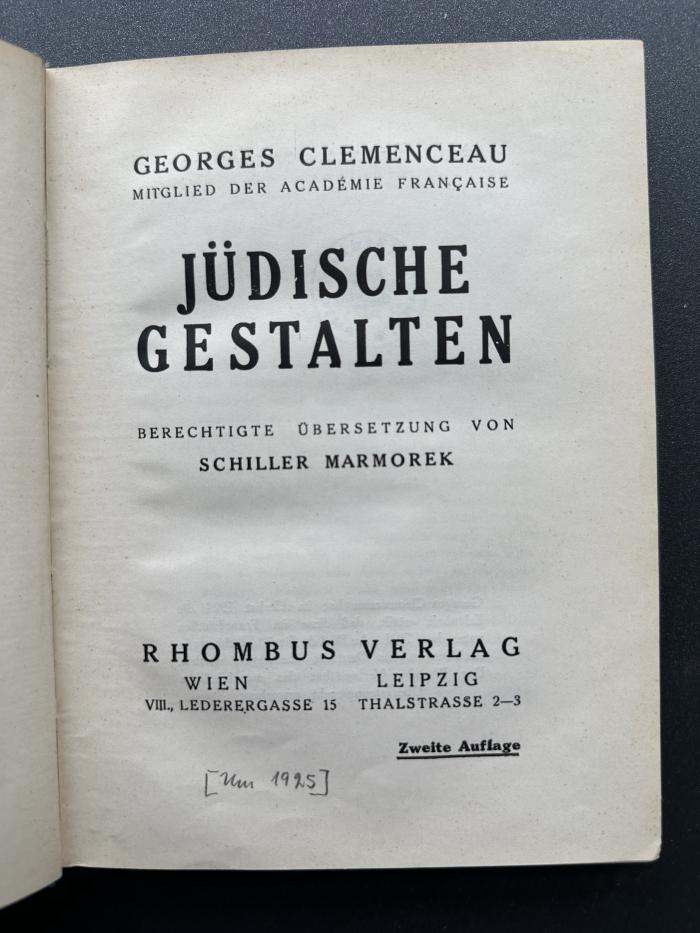 13 P 44&lt;2&gt; : Jüdische Gestalten (1925)