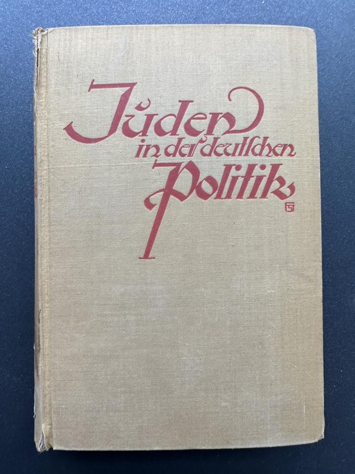 13 P 43 : Juden in der deutschen Politik (1929)