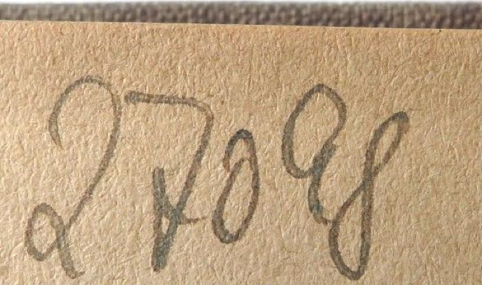 - (NSDAP-Gauarchiv und -museum Südhannover-Braunschweig), Von Hand: Signatur; '27098'. 