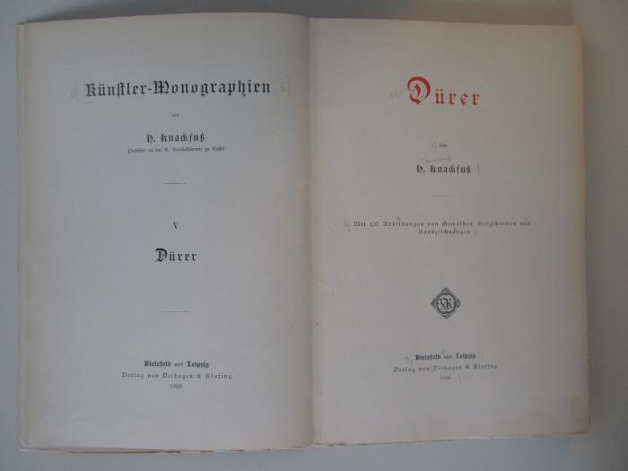 X-Due-471e-495-rara : Dürer (1895)