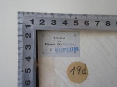- (Kelchner, Ernst Dr.), Etikett: Name; 'Bibliothek von Ernst Kelchner 
No'.  (Prototyp)