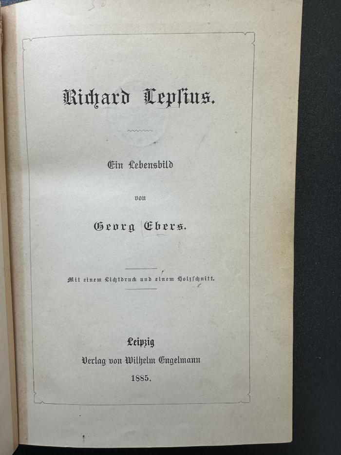 14 P 126 : Richard Lepsius : ein Lebensbild (1885)