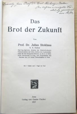 18/80/41325(0) : Das Brot der Zukunft (1917)