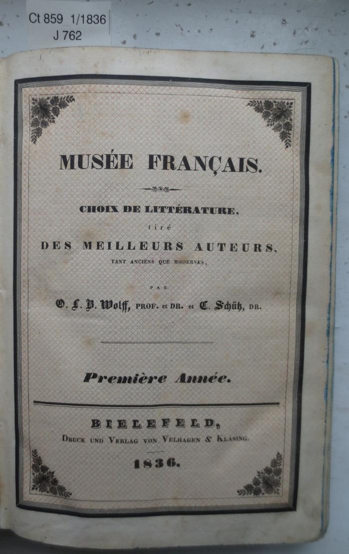 Ct 859 1/1836: Musée Francais (1836)