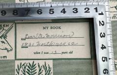 - (Lea Alta Morrison), Von Hand: Name, Ortsangabe; 'MY BOOK
Lea Alta Morrison
1831 North Ave 52
when I was 13 years old'. 