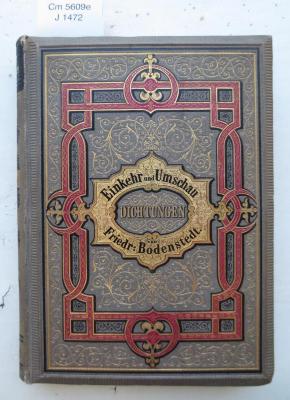 Cm 5609 e: Einkehr und Umschau: neueste Dichtungen (1880)