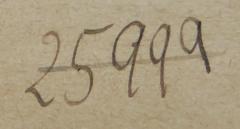 - (NSDAP-Gauarchiv und -museum Südhannover-Braunschweig), Von Hand: Signatur; '25999'. 