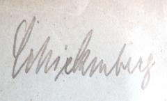 - (Schickenberg[?], [...]), Von Hand: Name; 'Schickenberg[?]'.  (Prototyp)